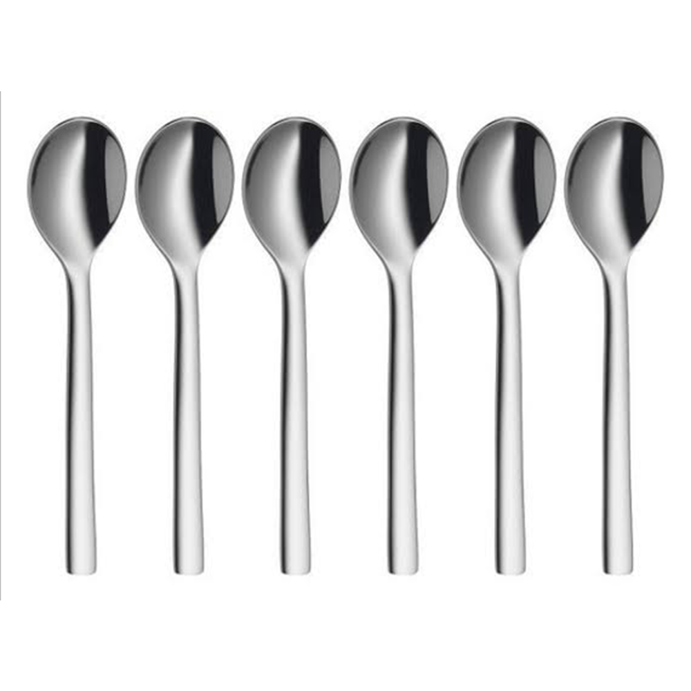 Juego de 6 cucharas para espresso 11 cm ”nuova”, Cromargan, wmf