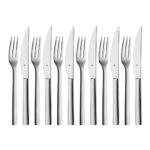 juego de cubiertos steak ”nuova”, 12 pzs, Cromargan, wmf