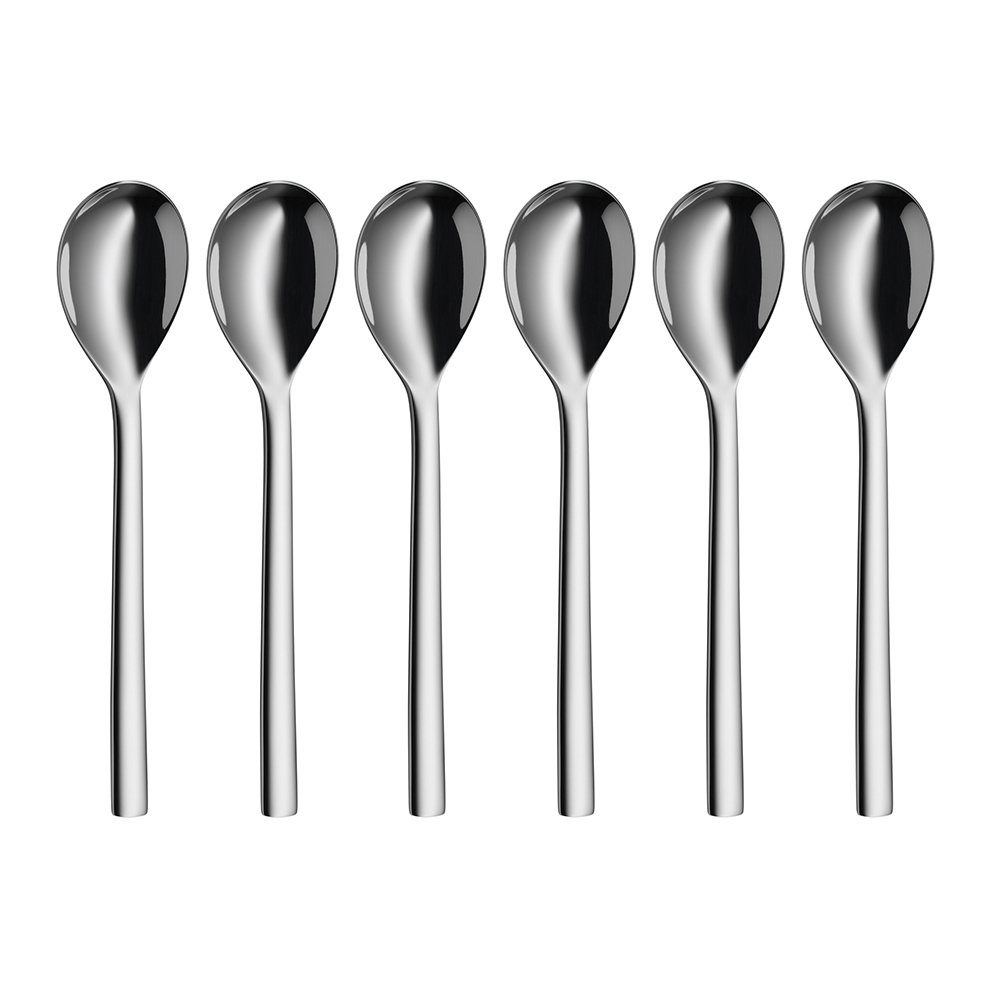 juego de cucharas para café 6 pzs l15,5 cm ”nuova”, cromargan, wmf