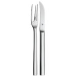 Juego de cuchillo y tenedor para pelar papas ”nuova”, Cromargan, wmf