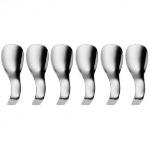 juego de cucharas gourmet canapes 6 pzs ”nuova”, cromargan, wmf