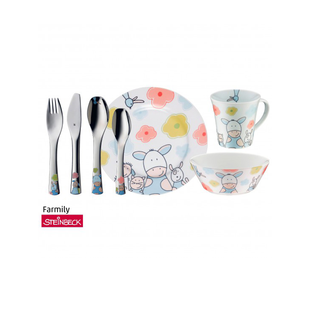 Juego de cubiertos infantil ”farmily”, 7 pzs, wmf