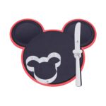 Set para cocinar 3 Pzs Mickey mouse, tabla para cortar, cuchillo y cortador para pan o masa wmf