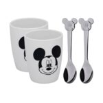 Juego tazas y cucharas medium 4 pzs mickey mouse wmf