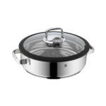 Sartén cacerola de 28 cm, con inserto, tapa de cristal y termómetro integrado ”vitalis” wmf