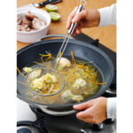 cuchara calada para wok 36 cm d13 cm ”profi plus”, cromargan, wmf