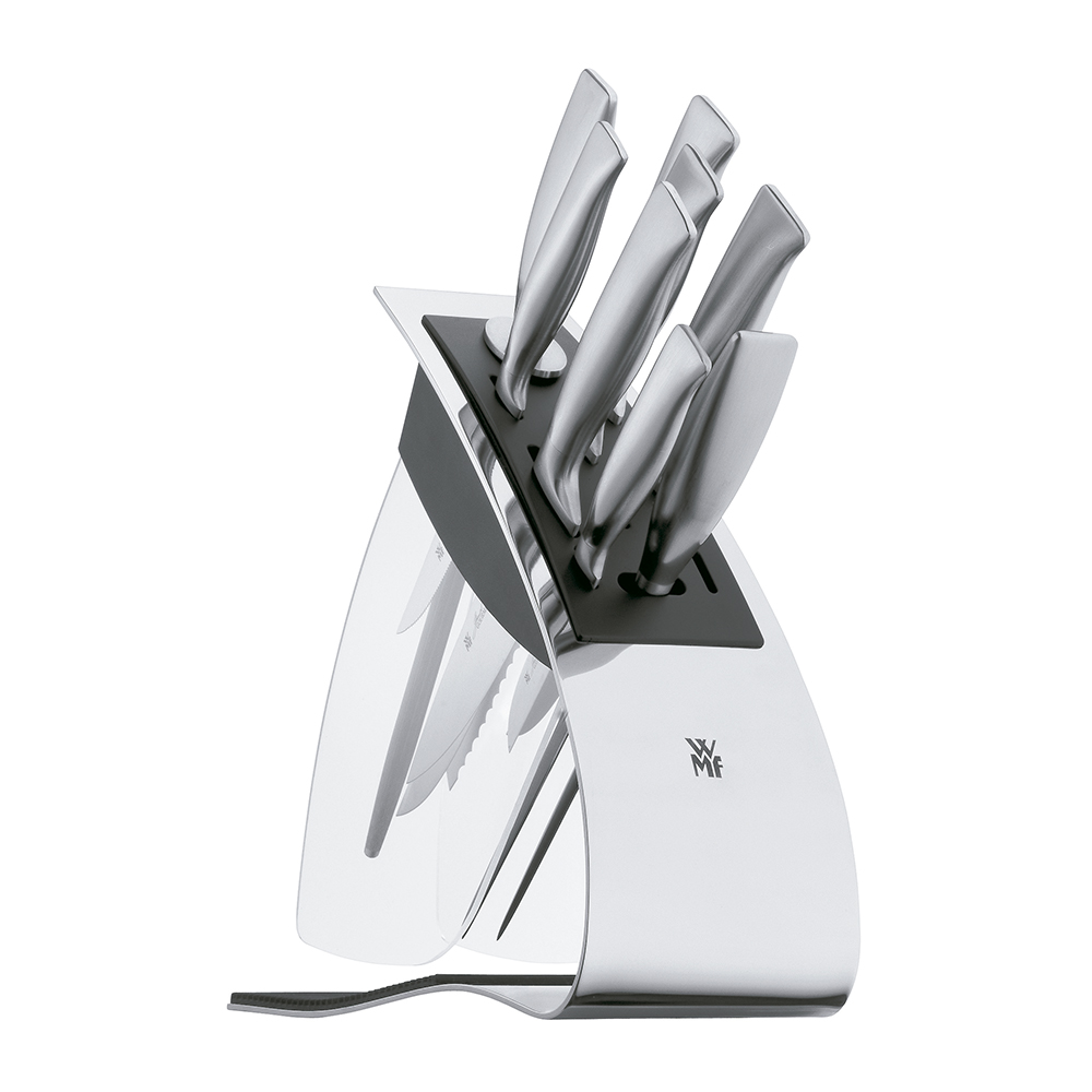 bloque con cuchillos ”grand gourmet” 9 pzas. boque acero wmf