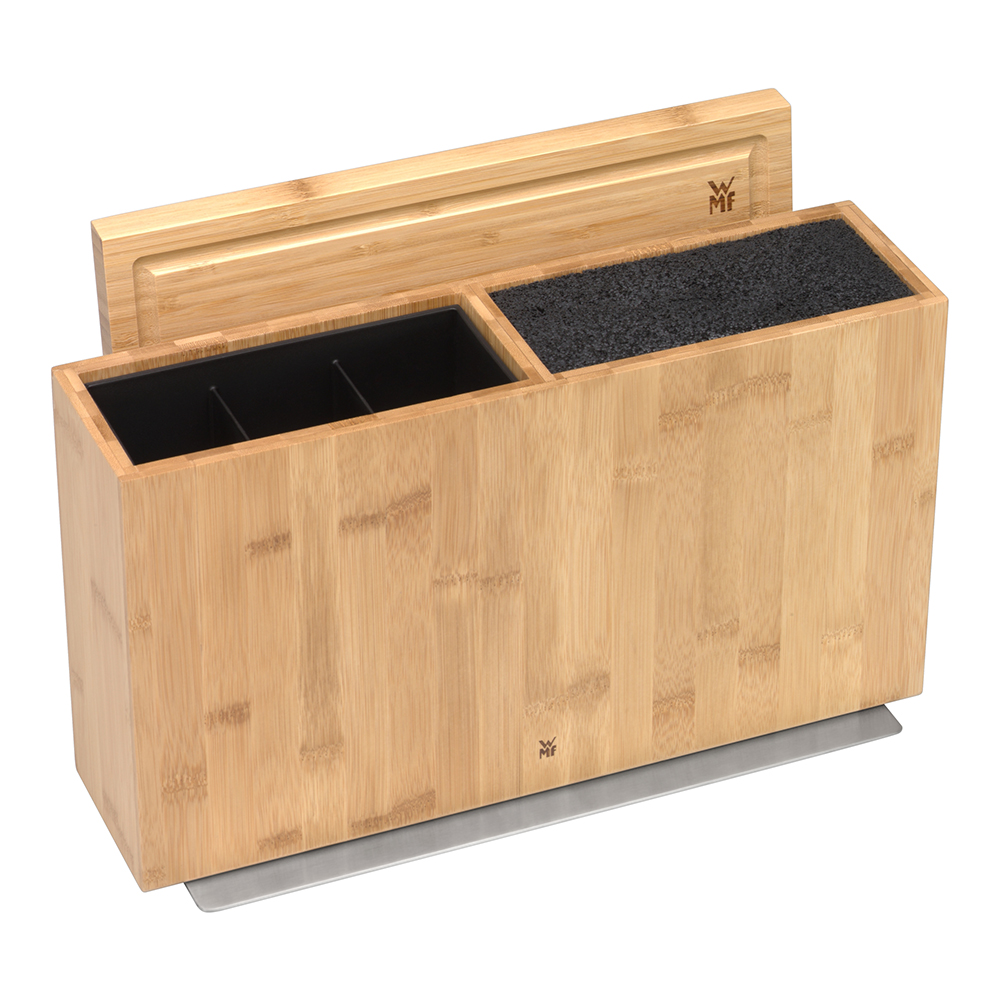 Organizador para cuchillos con tabla para cortar madera Bambu Wmf