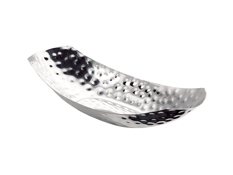 Frutero/fuente oval l51.5 x w20.1 x h12cm acabado amartillado