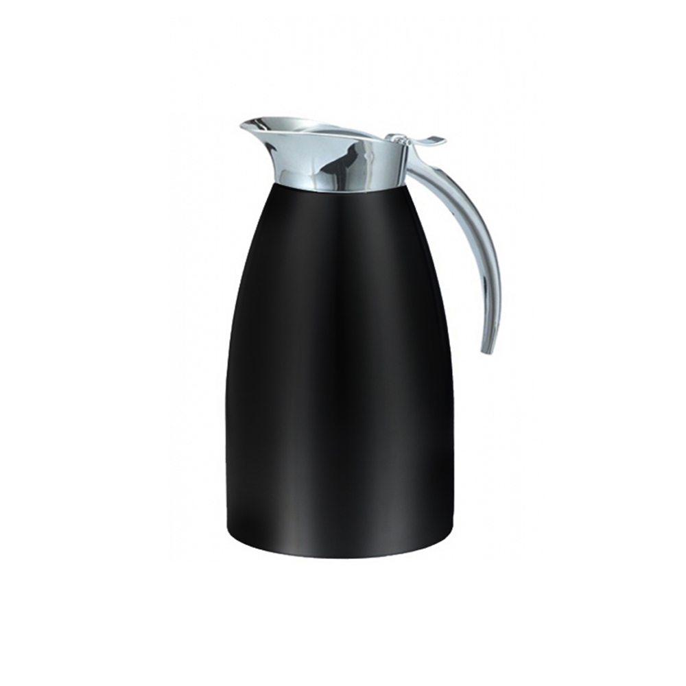 jarra térmica 0.6 l irrompible-doble pared acero inox ”allegro”/(one-hand operation) color negro