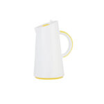 jarra térmica 1.0 l cuerpo blanco asa y tapon amarillo ampolla de cristal xtra