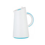 jarra térmica 1.0 l cuerpo blanco asa y tapon azul ampolla de cristal xtra