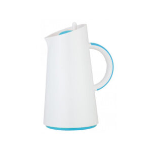 jarra térmica 1.0 l cuerpo blanco asa y tapon azul ampolla de cristal xtra