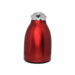 jarra térmica de 1 litro con ampolla de cristal color rojo
