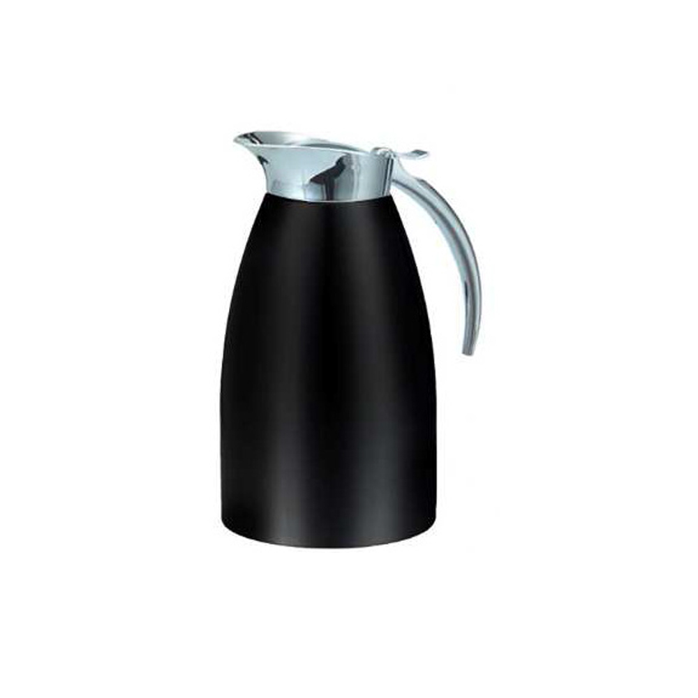 jarra térmica 1.0 l irrompible-doble pared acero inox. ”allegro”/(one-hand operation) color negro