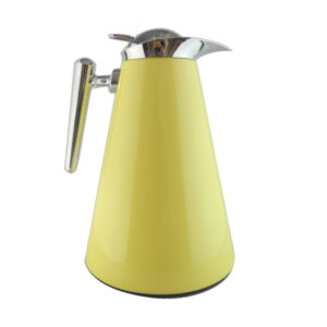 jarra térmica 1.0 l metal con cubierta color pastel /(one-hand operation) color amarillo interior de ampolla de cristal