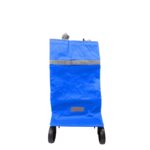 Bolsa – carrito plegable – frente bicolor azul