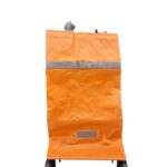Bolsa – carrito plegable – frente bicolor naranja