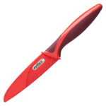 Cuchillo multiusos con sierra rojo de 10 cm
