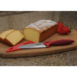 Cuchillo multiusos con sierra rojo de 10 cm