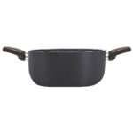 Cacerola con 2 asas suaves al tacto 24 cm ”biostone”, PENSOFAL
