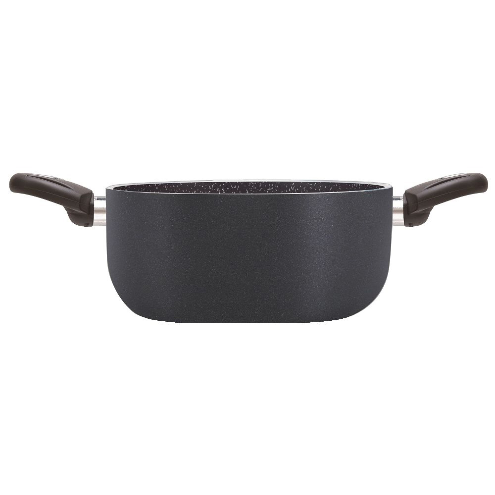 Cacerola con 2 asas suaves al tacto 24 cm ”biostone”, PENSOFAL