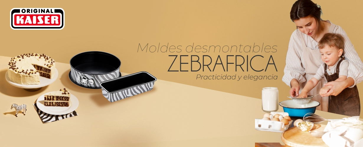 Moldes para hornear KAISER Go Wild edición especial Zebrafrica