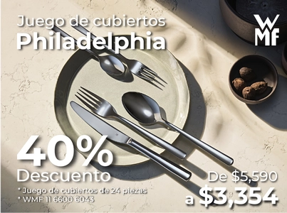 WMF PHILADELPHIA: 40% de descuento en cubiertos