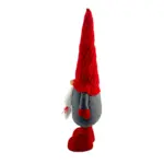 Figura de gnomo de 125 cm con piernas telescopicas en rojo