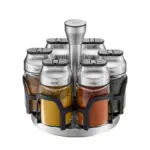 Especieros 120 ml con base carrusel 7 pzas