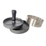 Juego para hamburguesa 3 piezas bbq anillo prensa y picador