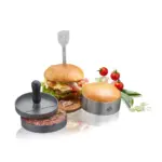 Juego para hamburguesa 3 piezas bbq anillo prensa y picador