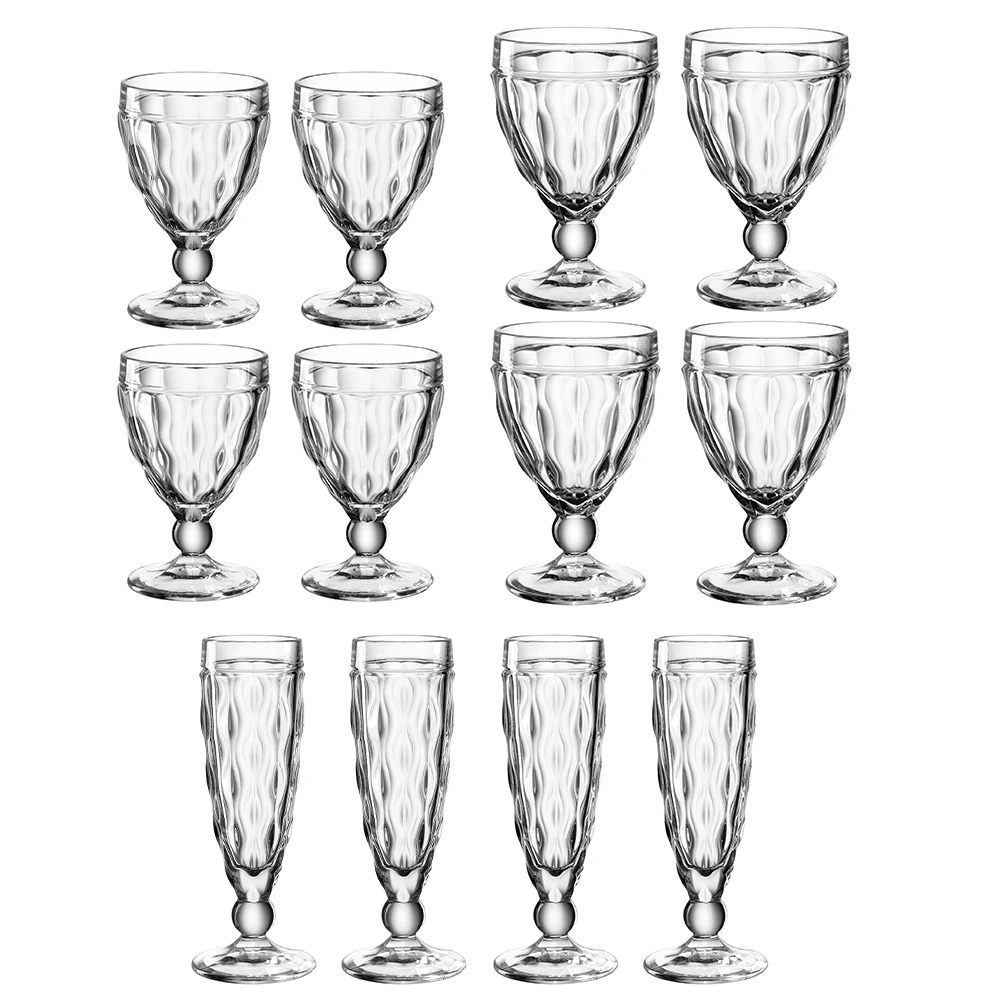 Juego 12 copas goblet brindisi