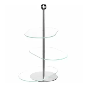 Portapasteles bocadillos con 3 niveles 33 cm cena