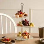 Portapasteles bocadillos con 3 niveles 33 cm cena