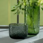 Florero h 13 cm Martelo gris