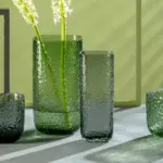 Florero h 27 cm Martelo gris