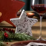 Figura navideña estrella 12 cm autentico