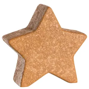 Figura estrella 15 cm ceramica ambar