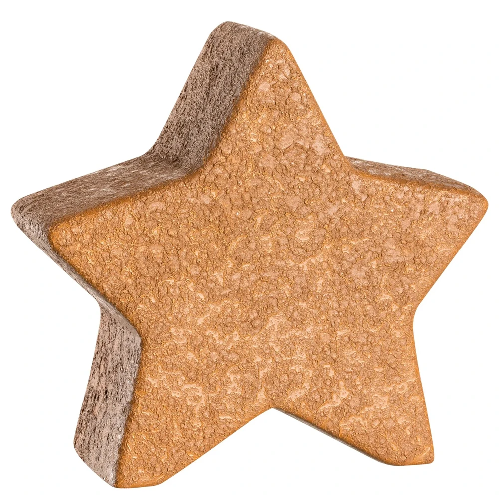 Figura estrella 15 cm ceramica ambar