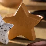 Figura estrella 15 cm ceramica ambar