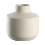 Florero d 18 h 18 cm moteado crema