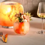 Florero 13 cm cipria naranja crema