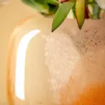 Florero 13 cm cipria naranja crema