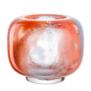 Florero 21 cm cipria naranja azul