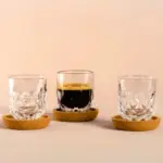 Tazas espresso y plato 6 pzas gocce