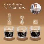 Tazas espresso y plato 6 pzas gocce