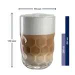 Vasos para cafe con plato gocce 6 piezas