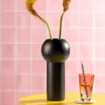 Florero d 9 h 31 cm Brera negro