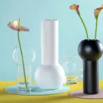 Florero d 10 h 42 cm Brera negro